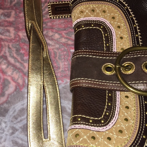 Vintage Leather Coach Patchwork Shoulder Bag RARE - Picture 14 of 16